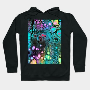 Bubbling Cavern - Acrylic Pour & Swipe Hoodie